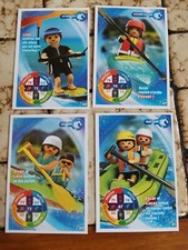CARTE PLAYMOBIL num 48-49-50-51 le lot cartes normales collection Carrefour