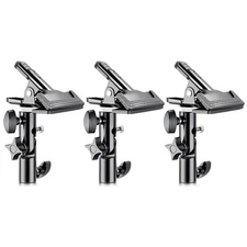 Neewer 3 Pieces Photo Studio Clamp Holder&5/8'' Tripod Light Stand Attachment