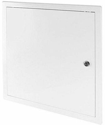Zugangsblende mit Schloss 450 mm x 450 mm / 18'' x 18'' weiß Revisionstür Luke