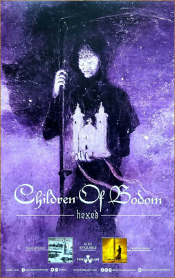 CHILDREN OF BODOM Hexed Ltd Ed New RARE Tour Poster! Death Metal