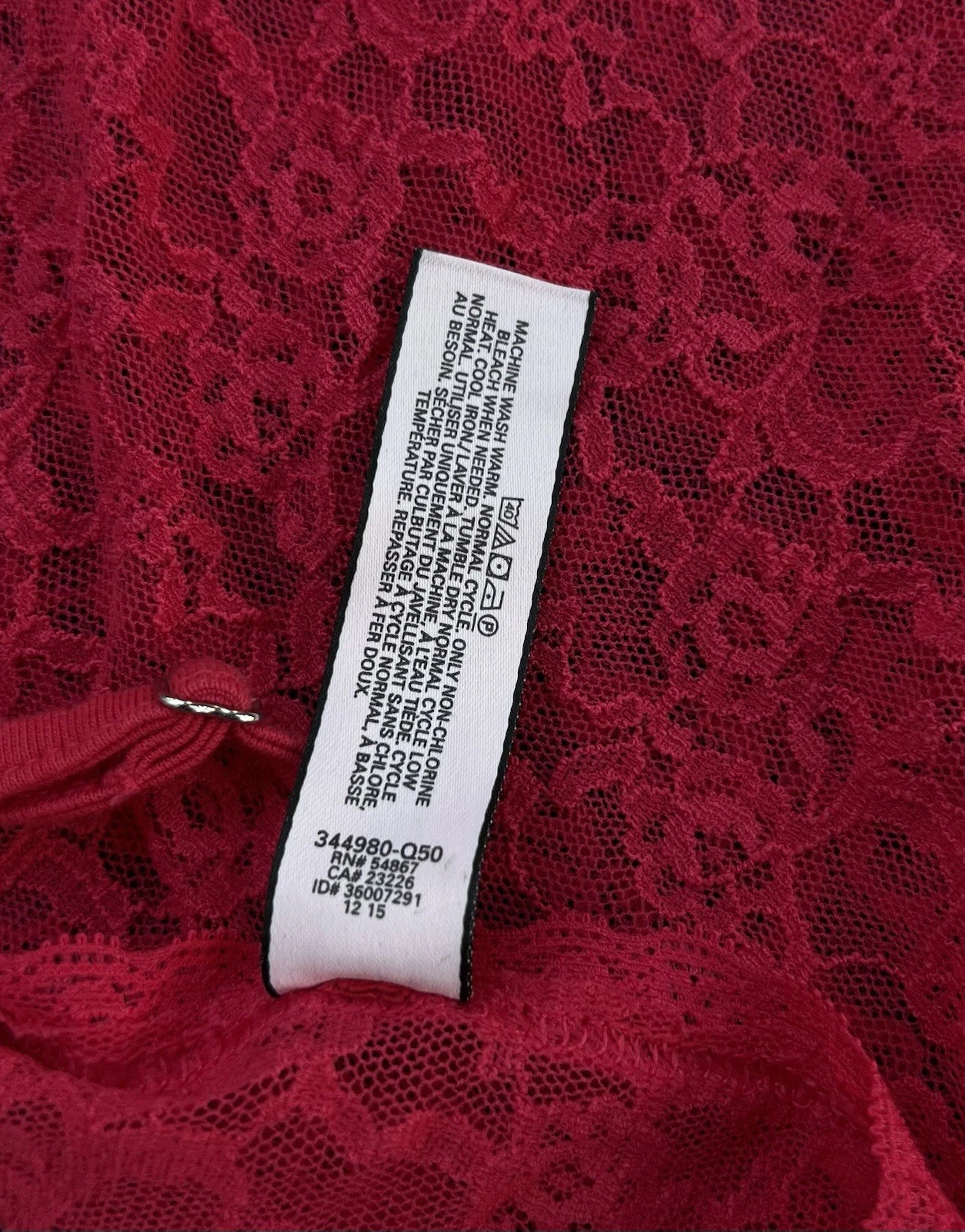 UNDERCOVER Abito slip in pizzo elasticizzato rosa collo alto Victoria's Secret L lingerie leggermente indossato