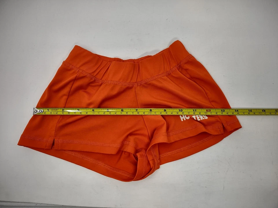 Hooters Niña Camarera Disfraz Naranja Pantalones Cortos Talla XXXS Poliéster Spandex Foto 4 de 4