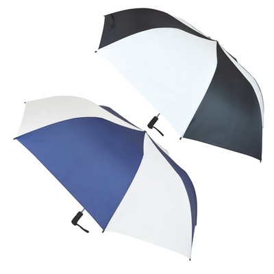 Herren Drizzles Golf 2 Abschnitt Zusammenfaltbar Regenschirm UU345