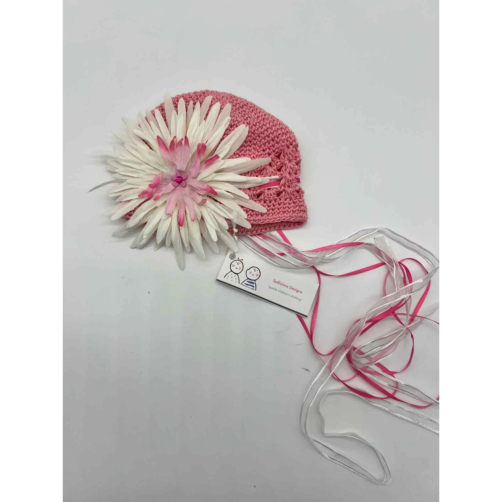 Sydlicious Designs Infant Crochet Flower Hat