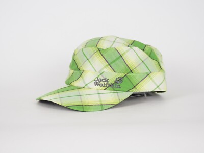 Jack Wolfskin Fairford 5008271 Basil Green Checks Cap Freizeit Kinder Sommer Mütze