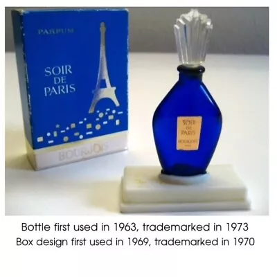 Very Rare Vintage 1970s Bourjois Soir De Paris Parfum New In Box