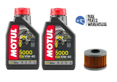 SERVICE KIT ÖL & FILTER FÜR KAWASAKI KLX250 2009-2015 MOTUL 5000 10W40