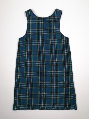 SUGAR KAINE Plaid Pinafore Dress Tartan Preppy Youth Teens - size 16 youth
