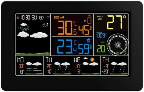 infactory WLAN Funk Wetterstation Außensensor Temperaturmessgerät LCD Display - Bild 1 von 3