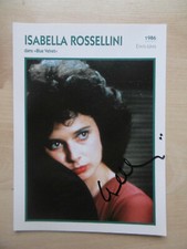Isabella Rossellini Autogramm signed 13x18 cm Karte 