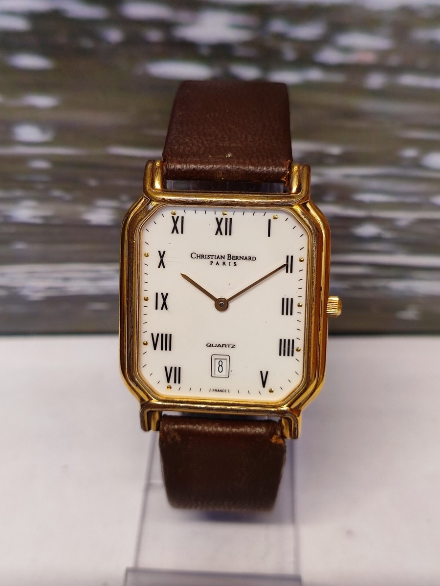 CHRISTIAN BERNARD PARIS QUARTZ WHITE DIAL 15520 FRANCE MEN'S CHRISTIAN BERNARD PARIS QUARTZ WHITE DIAL 15520 FRANCE MEN'S
