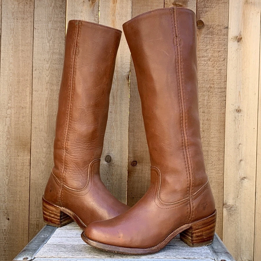 Frye knee high leather boots sale