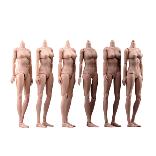 1/6 Suntan Skin Female Body Flexible Large Bust Action Figure Model Doll Body - Picture 13 of 24