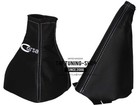 <!--F#f_0-->FITS HOLDEN BARINA XC 01-06 GEAR HANDBRAKE BOOT LEATHER WHITE CORSA EMBROIDERY (For: Holden)<!--F/-->
