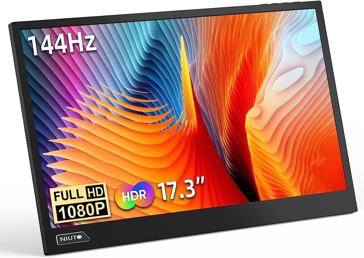 NIUTO Portable Monitor 144hz inch 100% sRGB FHD HDR IPS