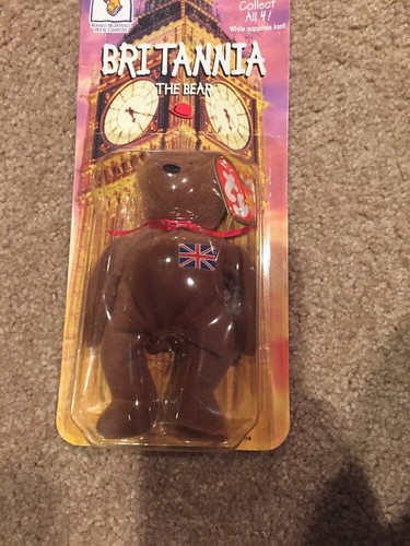 McDonalds 1999 International Bears ty Teenie Beanie Babies - 'Britannia rare toy - Picture 7 of 12