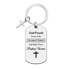 Xiahuyu Pastor's Wife Gifts Keychain Pastor Wife Appreciation Gift Religious ...