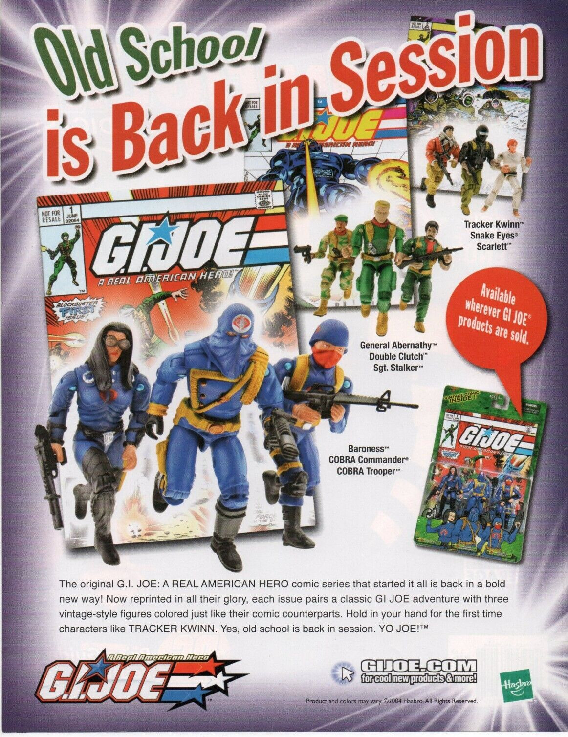 S Toy Print Ad Art -gi Joe Old School Is Back In Session
