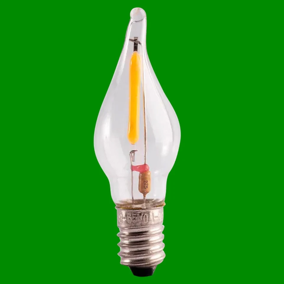 6x 0.2W E10 LED Miniatura Noche Luz Repuesto Mini Bombillas Vela, 10mm Tornillo, - Imagen 1 de 1