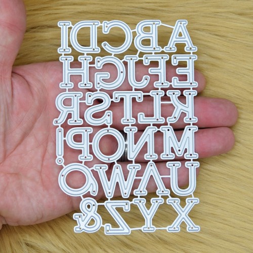 Alphabet stampi da taglio metallo con! + &, Lettere, Creazione di biglietti, Scrapbooking, I7 - Foto 2 di 6