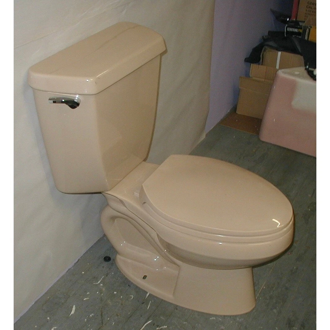 Kohler Light Brown Beige toilet vintage bathroom