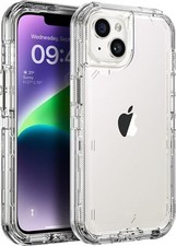 For iPhone 14/14 Pro Max/14 Shockproof Defender Clear Case W/Belt Clip Screen