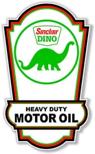 (SINC-OIL-2) 24" X 14.3" SINCLAIR GASOLINE LUBSTER FRONT  LUBESTER OIL DECAL