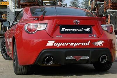 Supersprint Racinganlage Fachkrümmer für Toyota GT86 2.0i Subaru BRZ je 1x120mm