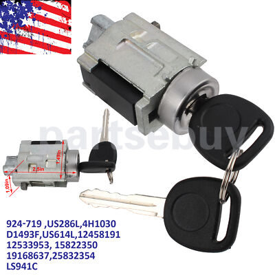 Replacement Ignition Lock Cylinder & Keys for Chevy Olds Pontiac Parts