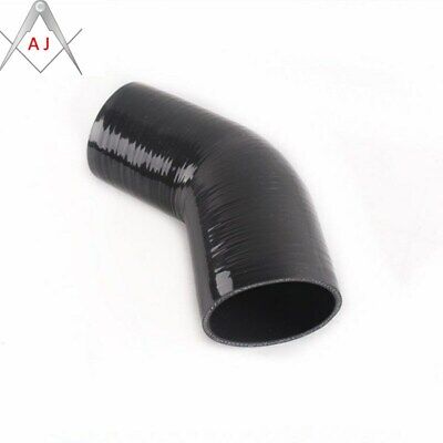 ID 3" to 3.25" 76/83mm 45 DEGREE ELBOW COUPLER REDUCER UNIVERSAL SILICONE HOSE 