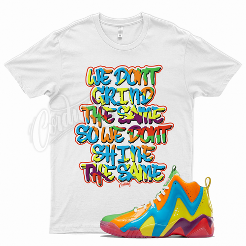 White GRIND T Shirt for Reebok Kamikaze 