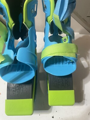MADD GEAR BOOSTERS BOUNCING BOOTS Kids Black Turquoise Ages 5+ - Up To 88 Pounds