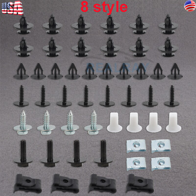 50pcs Body Bolts Engine U-nut Under Cover Splash Guard Shield - Foto 3