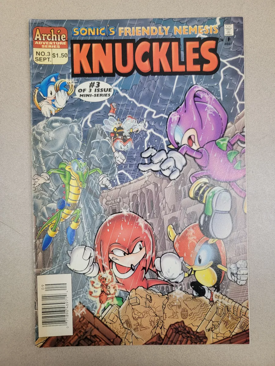 Sonics Friendly Nemesis Knuckles Mini-Series #3 Sep 1996 Newsstand Archie  Comics