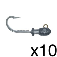 The "BIG FLARE" BULLET head jig 10pk DIY Tie your own Flairhawks SNOOK STRIPPER