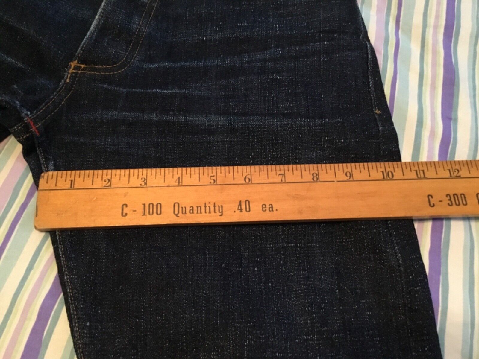Gustin selvedge denim jeans - size 30”W x 29”L ac… - image 8