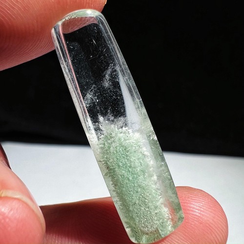 9.7ct Rare NATURAL Clear Green phantom Crystal Polished - Picture 7 of 11