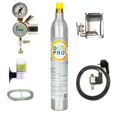 CO2-Anlage für Aquarien mit Zylinder kompatibel f. SodaStream | OCOPRO