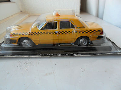 GAZ VOLGA BONRA TAKCN RUSSIAN DIECAST TAXI CAR 3110 NEW 1/43 MINT