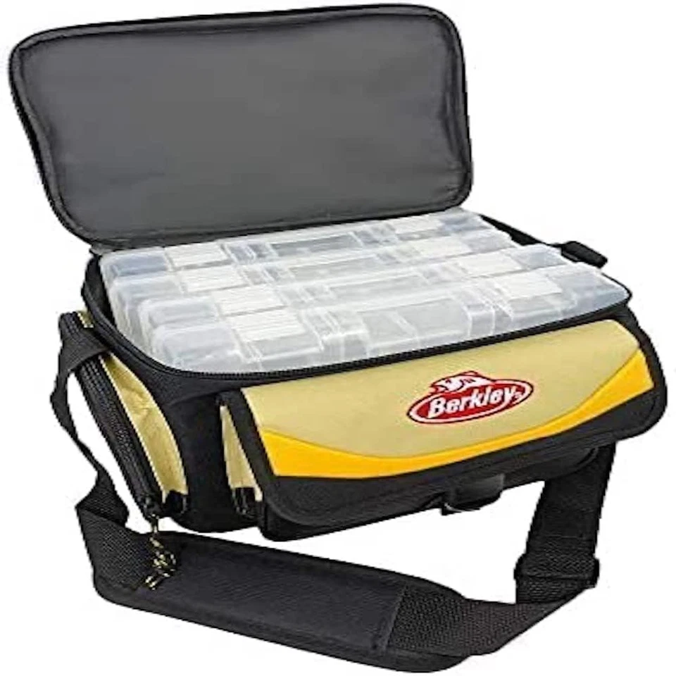 , Borsa Da Pesca Unisex-Adulto, Rosso/Grigio/Nero, Taglia Unica - Immagine 4 di 4