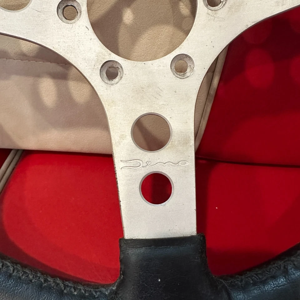 Volante de cuero Ferrari 206 246 GT GTS Dino Foto 4 de 4