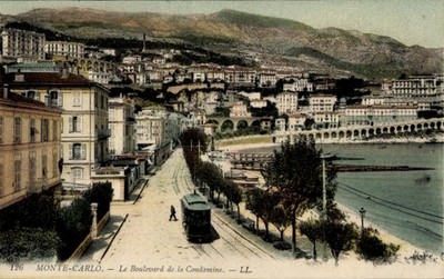 Ak Monte Carlo Monaco, Le Boulevard de la Condamine, vue partielle... - 5062181