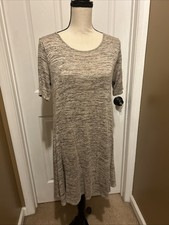 SJS Womens Knit Short Sleeved Sweater Dress Pullover Lightwt S SUPER Soft,Cozy