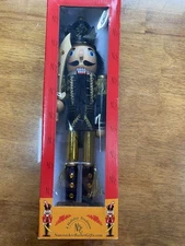 Christmas Holiday 14" Deluxe Wooden Nut Cracker Solider Orginal Box NBG