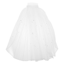 Short Veil Hair Comb Bride Floral Bridal Wedding Headpiece Headwear Accessories