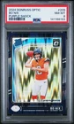 2024 PANINI DONRUSS OPTIC PURPLE SHOCK #209 BO NIX ROOKIE RC PSA 8