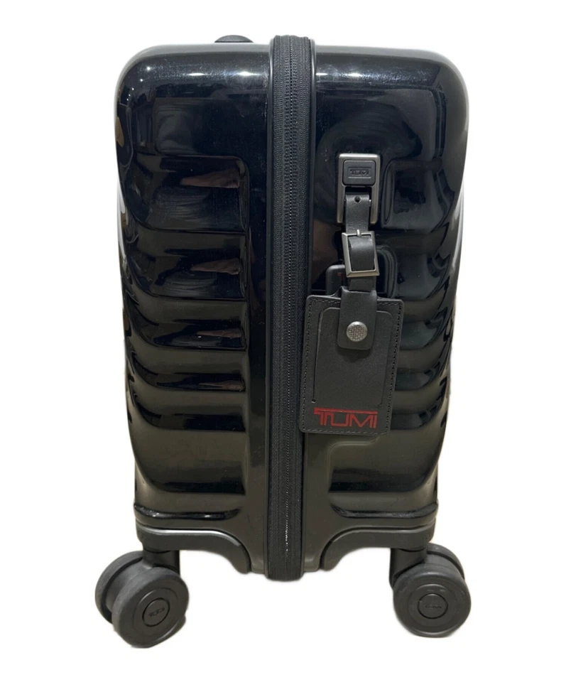 TUMI Small Compact 4-Wheel Brief 1396821041 Black – Used, Missing Zipper Pulls - Image 3 of 4