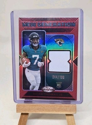 Brian Thomas Jr /199 Red Mirror 2024 Panini Certified - New Generation Jerseys