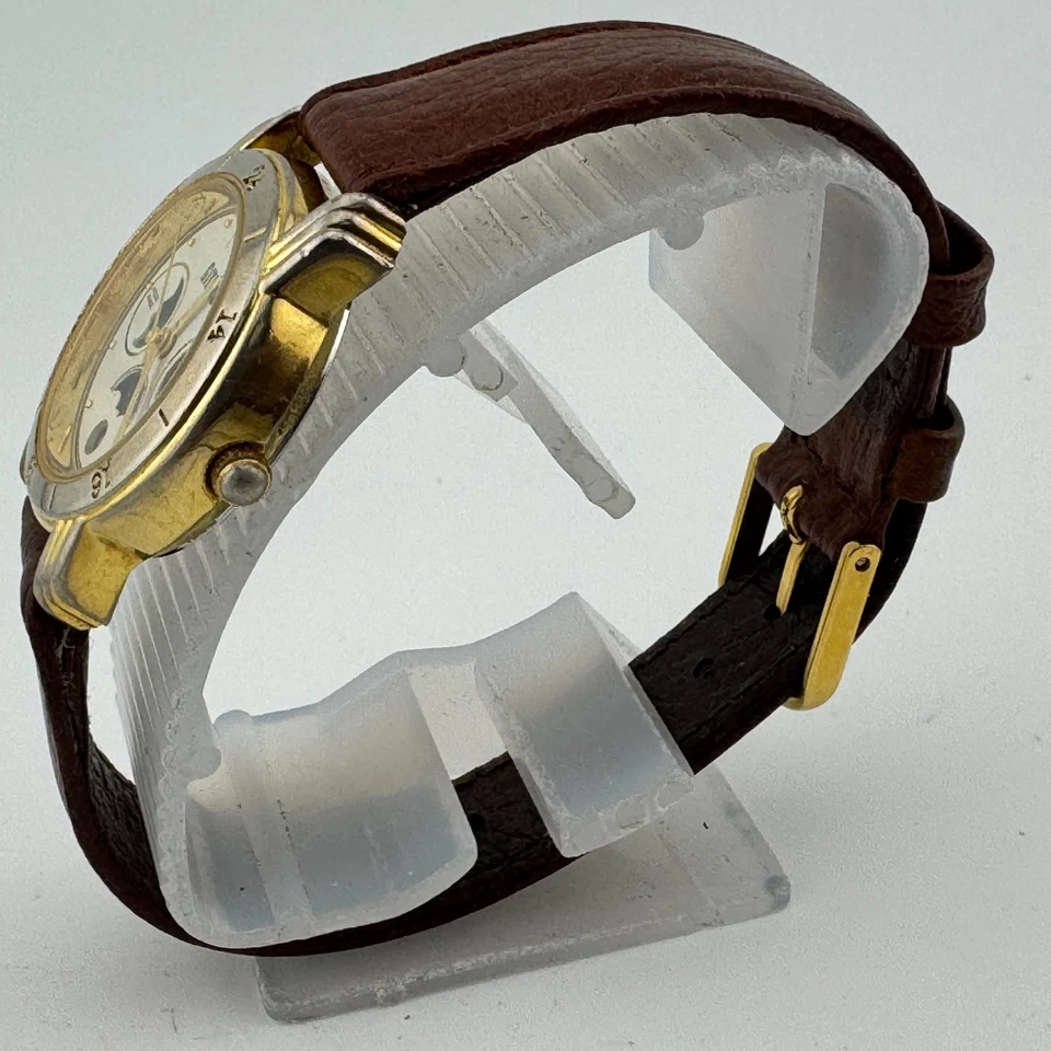 Reloj de Cuarzo Gitano Vintage Mujer Fase Lunar Tono Dorado Cuero Analógico Nueva Batería Foto 4 de 4