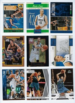 Kevin Love Timberwolves Cavaliers 12 Card Lot